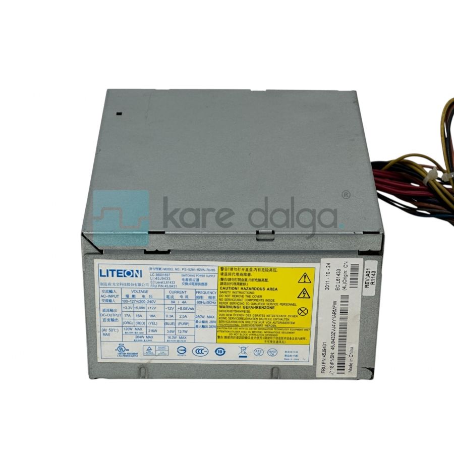 Lite-On PS-5281-02VA-RoHS – 280 W ATX Power Supply