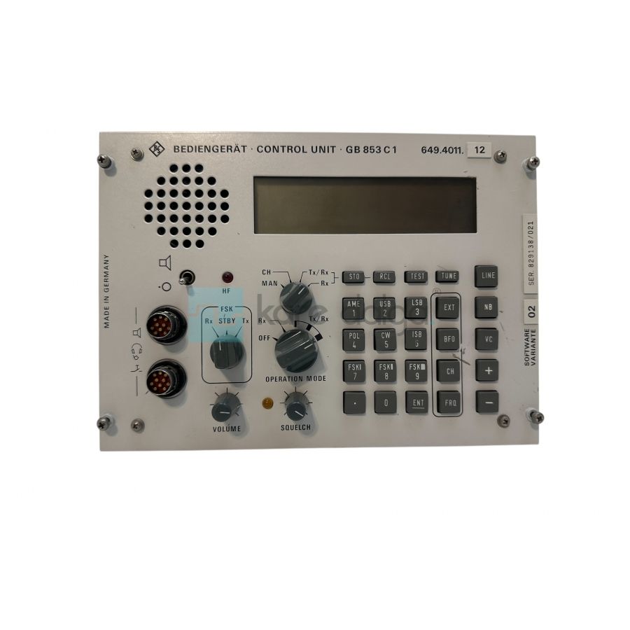 Rohde & Schwarz GB 853 C1 649.4011.12 Control Unitesi