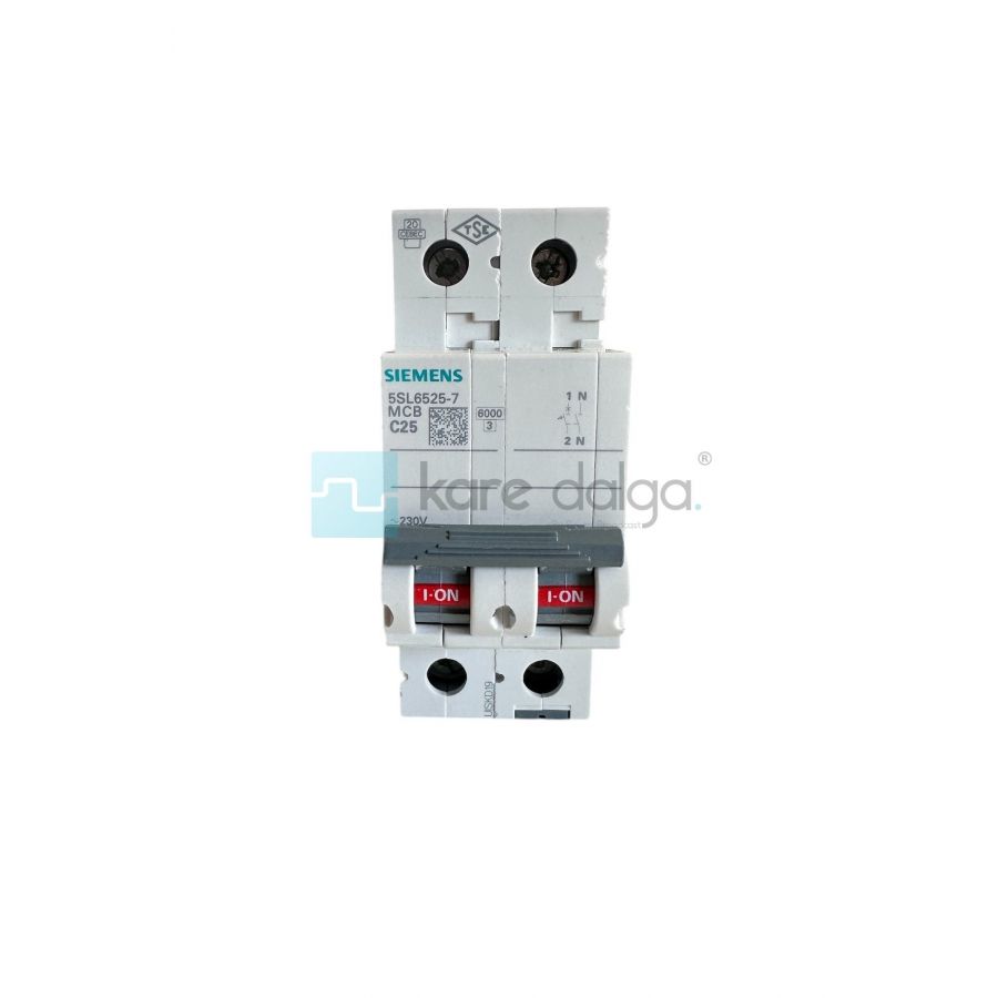 Siemens 5SL6525-7 MCB C25 Devre Kesici-Otomatik Sigorta C Tipi 1
