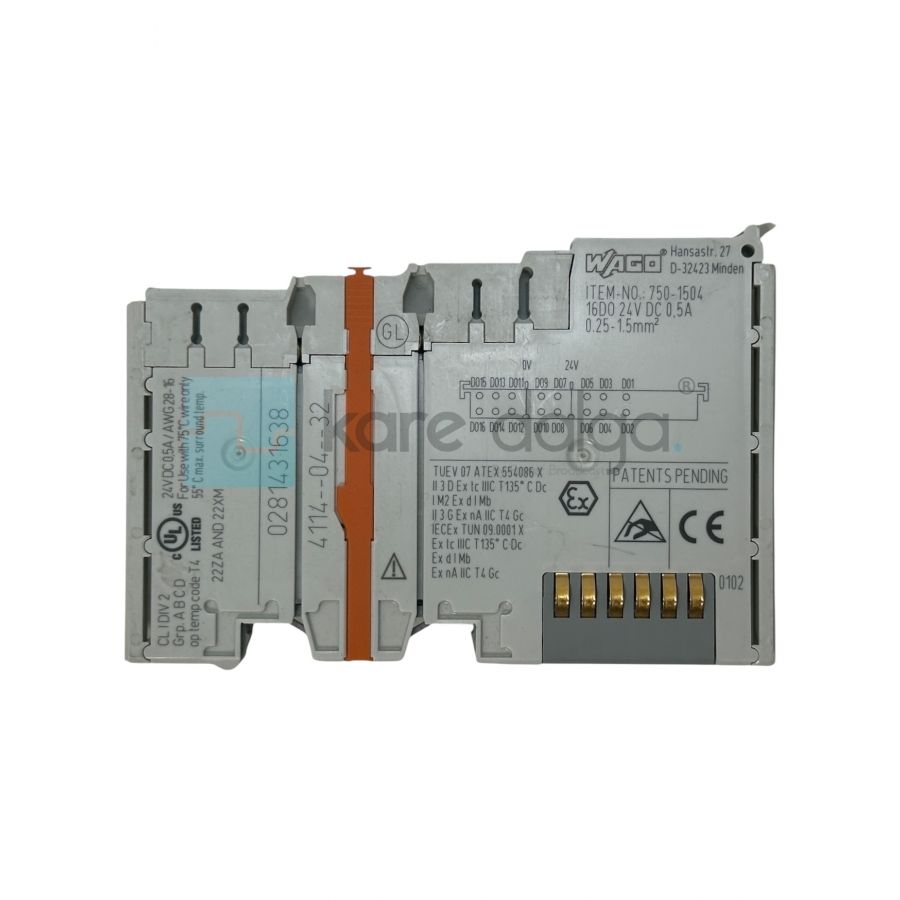 WAGO 750-1504 – 4-Kanallı 24 V DC Dijital Çıkış Modülü