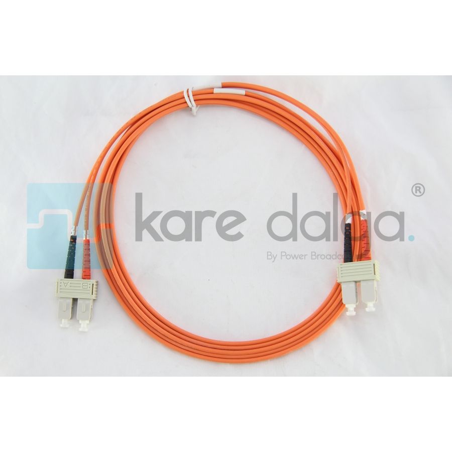 SC-SC Duplex 3 Metre Fiber Patch Kablo