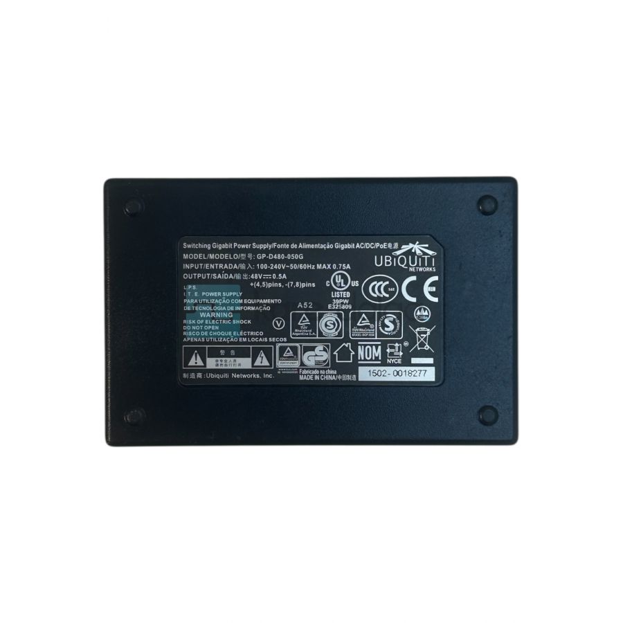 Ubiquiti GP‑D480‑050G Gigabit PoE Injector