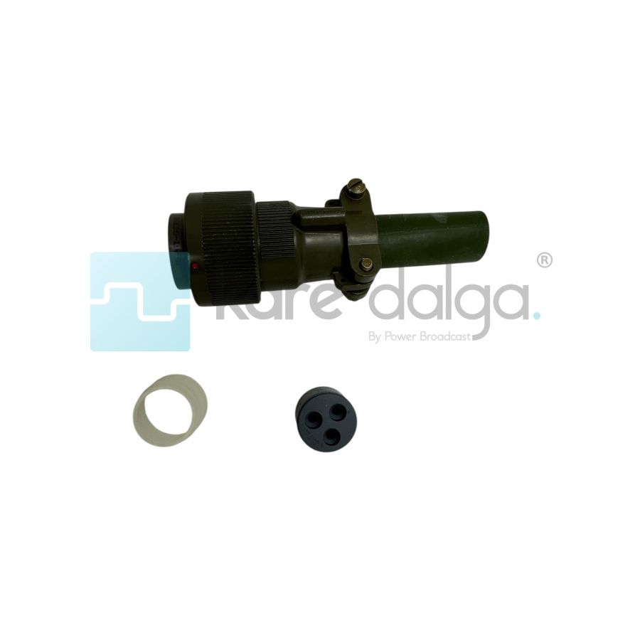 ITT Cannon CA3106E20-19PXB Dairesel Askeri Tip Konnektör – 3 Pin, Bayonet Kilitli, IP67