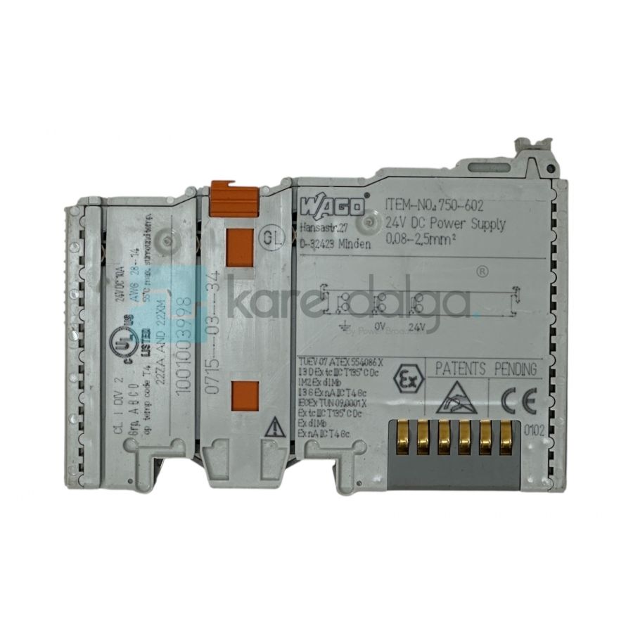 WAGO 750-602 – 24 V DC Güç Besleme Modülü