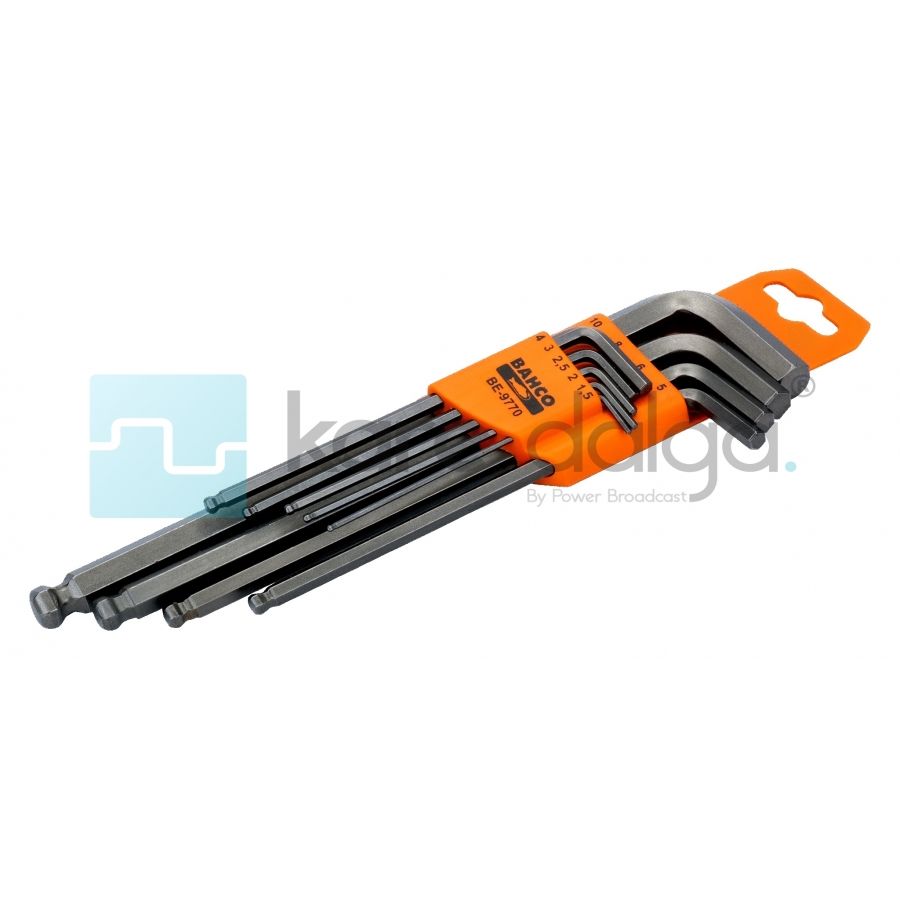 Bahco BE-9770 Top Uçlu Altıgen Allen Seti