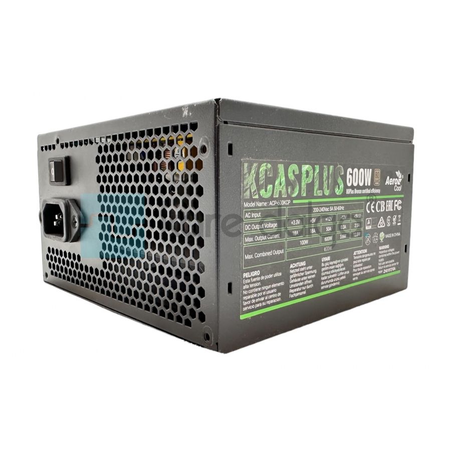 Aerocool ACP-600KCP KCAS Plus 600W 12cm Fan 80+Bronze Güç Kaynağı