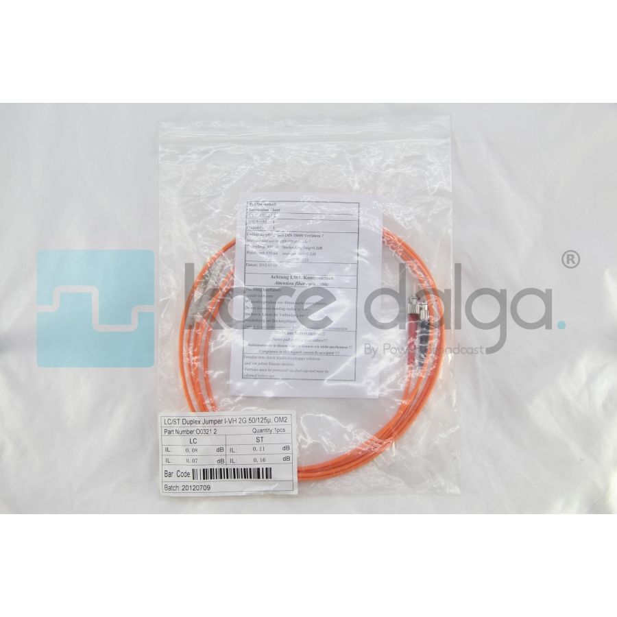 LC-ST Duplex Jumper 2 Metre Fiber Patch Kablo