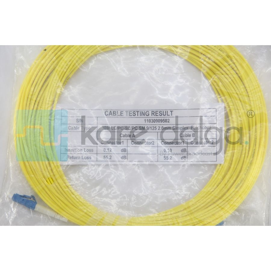 Corning LC/PC-SC/PC Simplex 30 Metre Fiber Patch Kablo